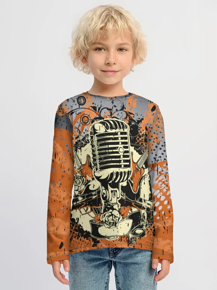 Camiseta Manga Larga de Algodón Niño