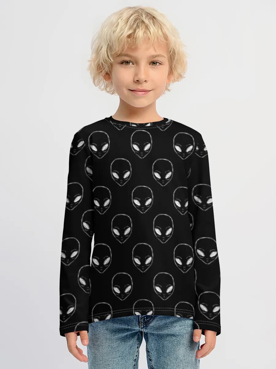 Camiseta Manga Larga de Algodón Niño