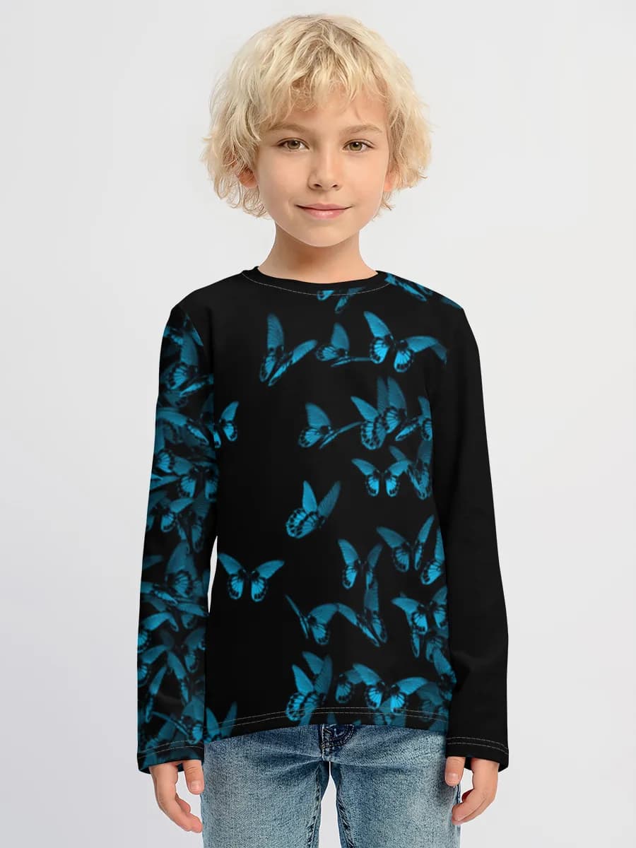 Boys' cotton long sleeve shirt