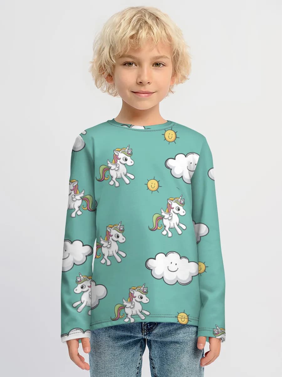 Boys' cotton long sleeve shirt