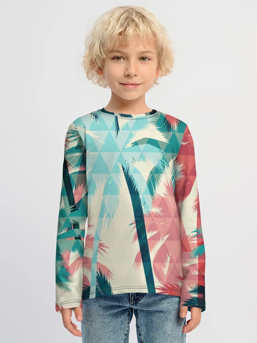 Boys' cotton long sleeve shirt