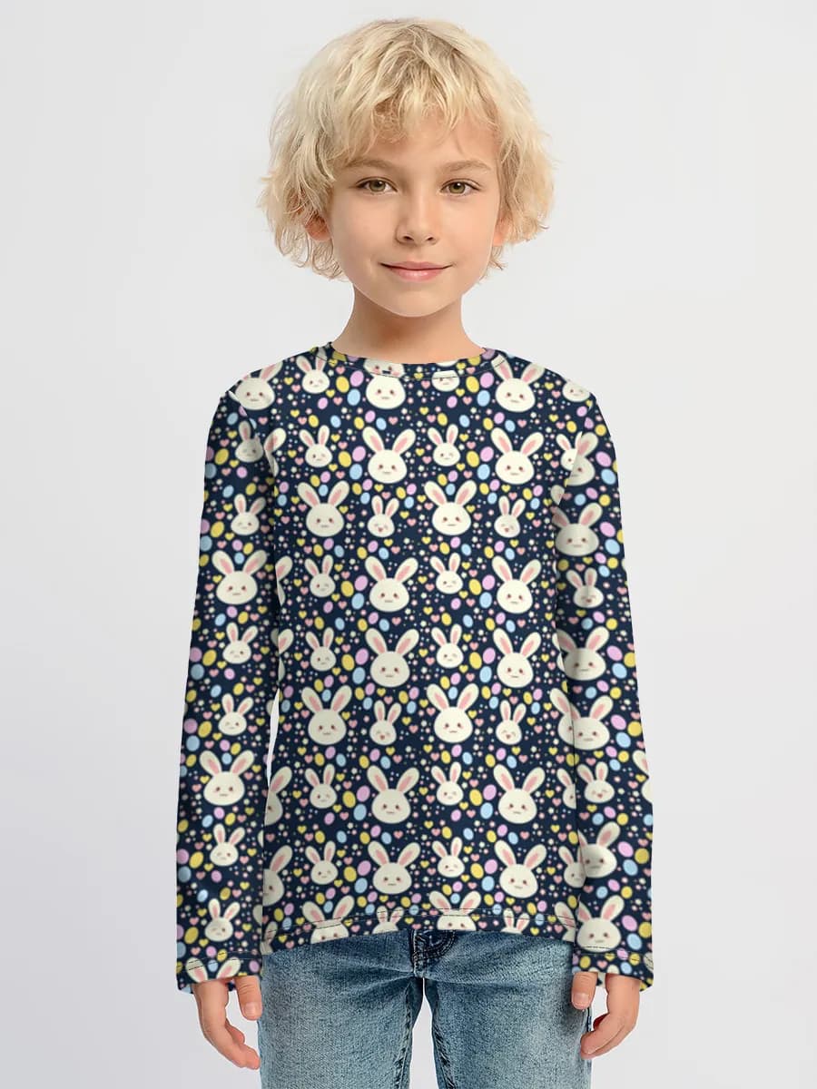 Boys' cotton long sleeve shirt