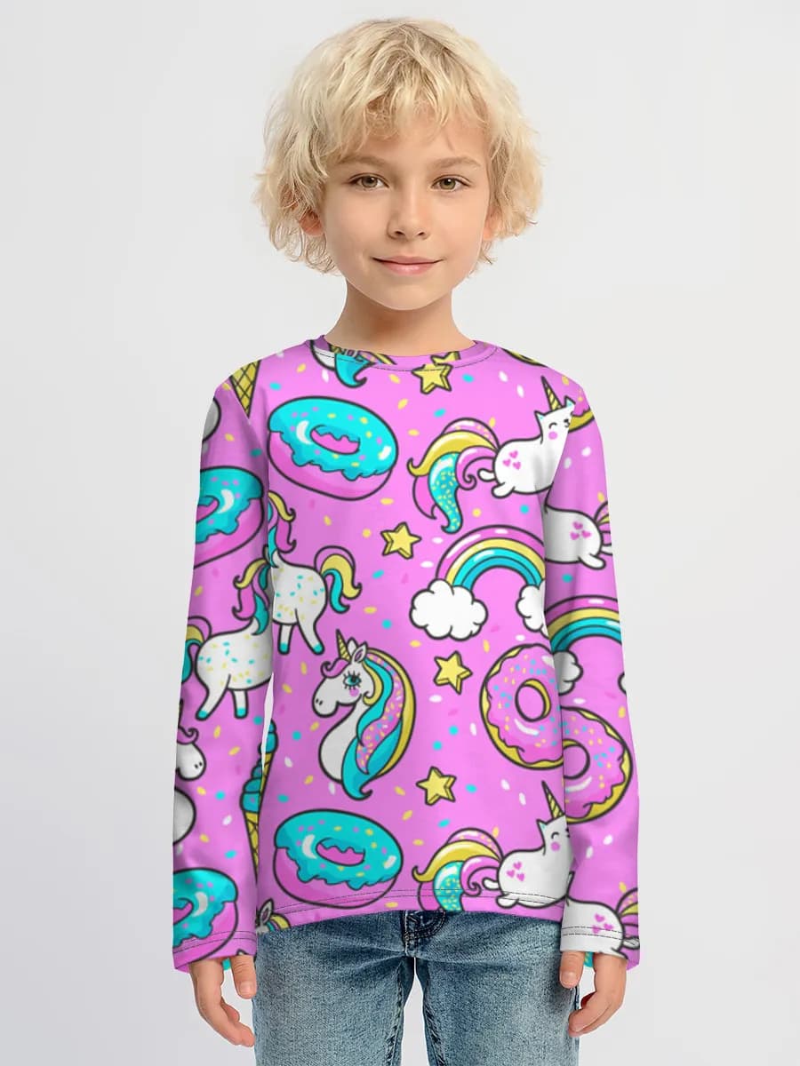 Camiseta Manga Larga de Algodón Niño
