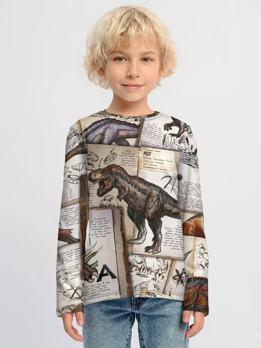 Boys' cotton long sleeve shirt