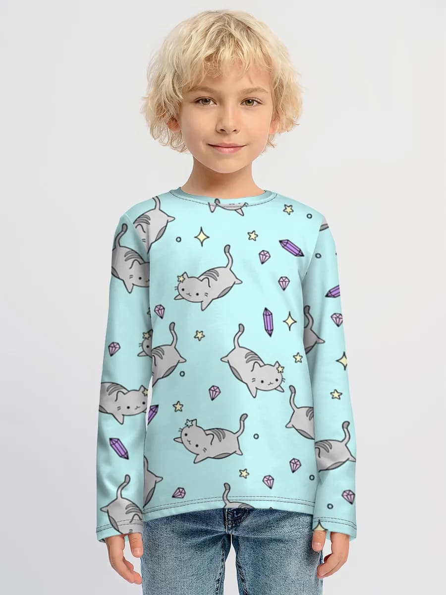 Boys' cotton long sleeve shirt