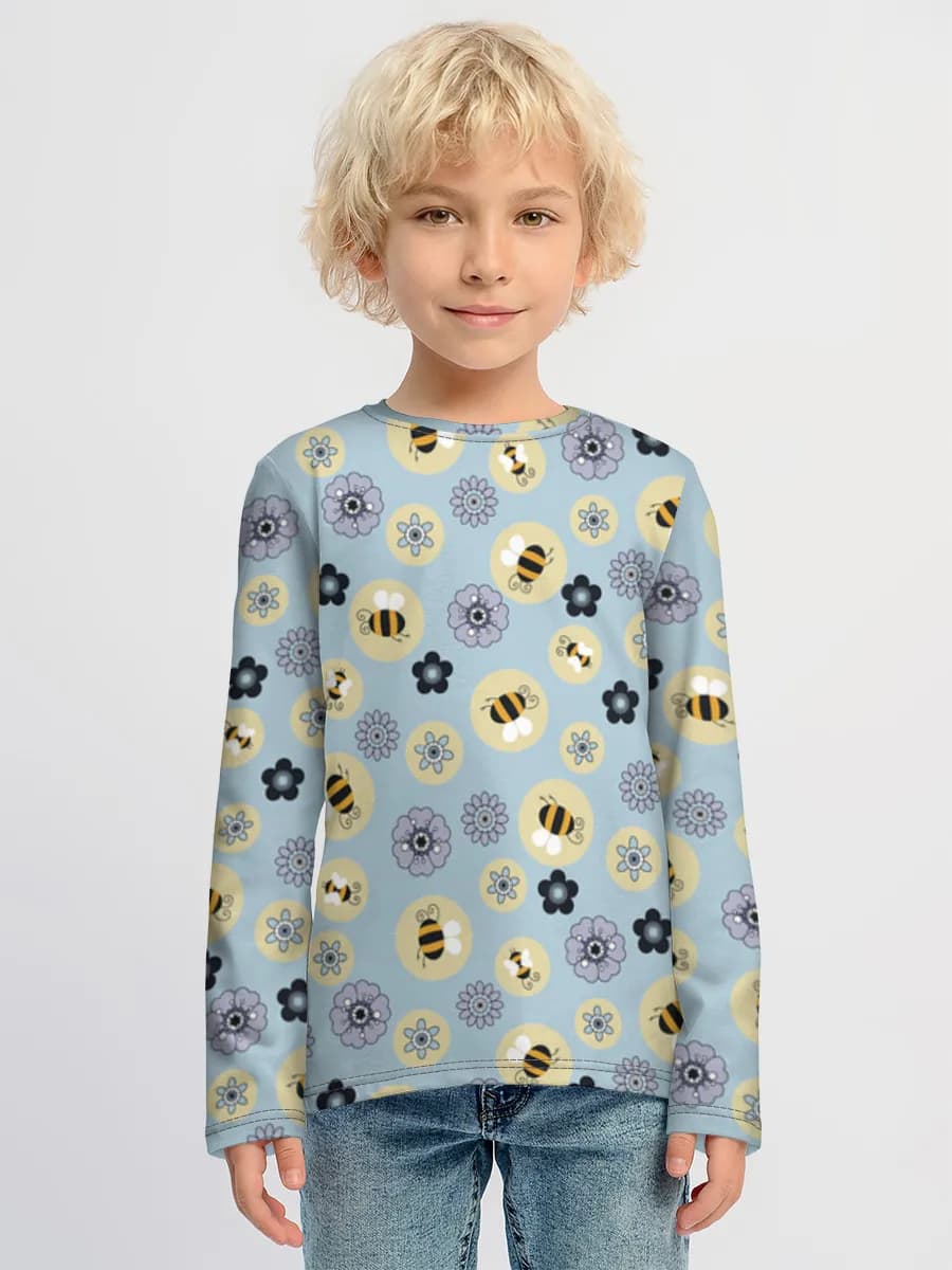 Camiseta Manga Larga de Algodón Niño