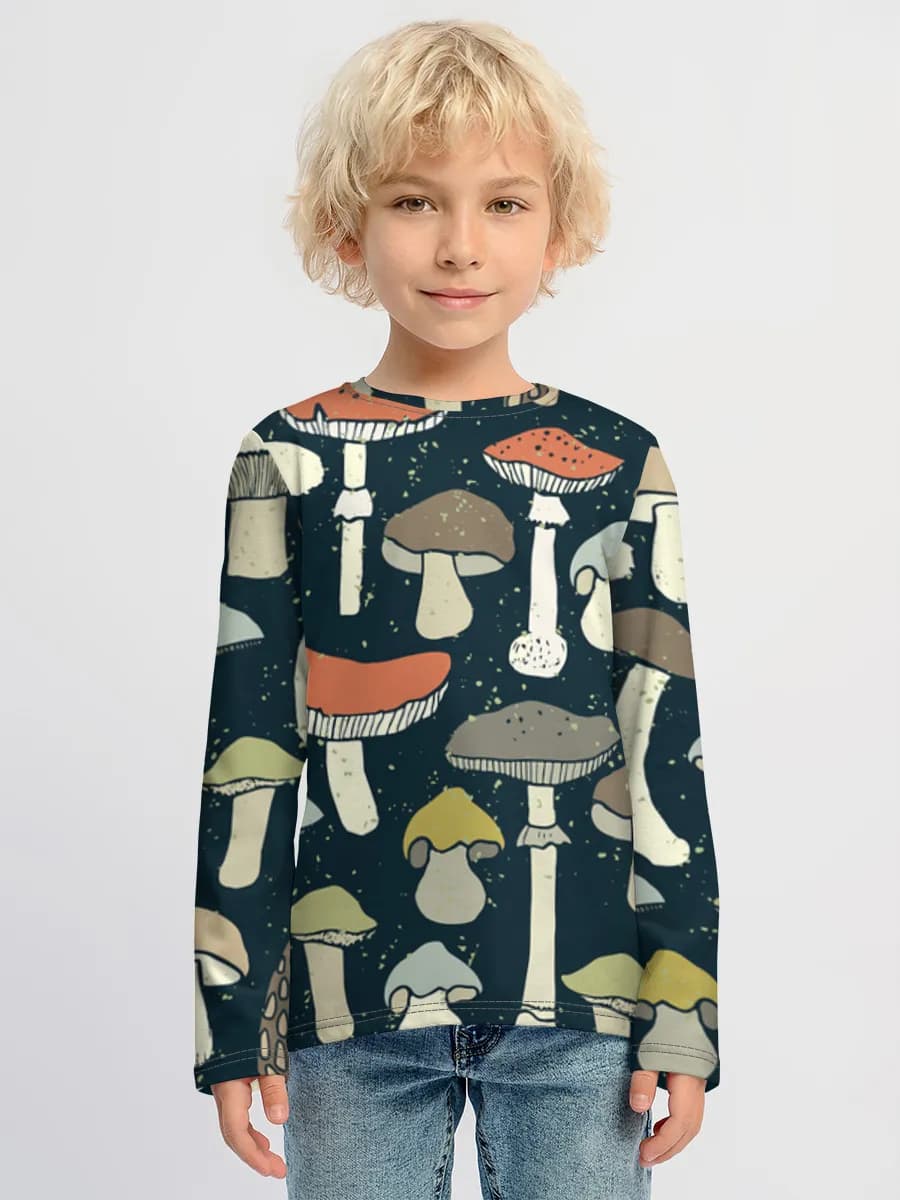Boys' cotton long sleeve shirt