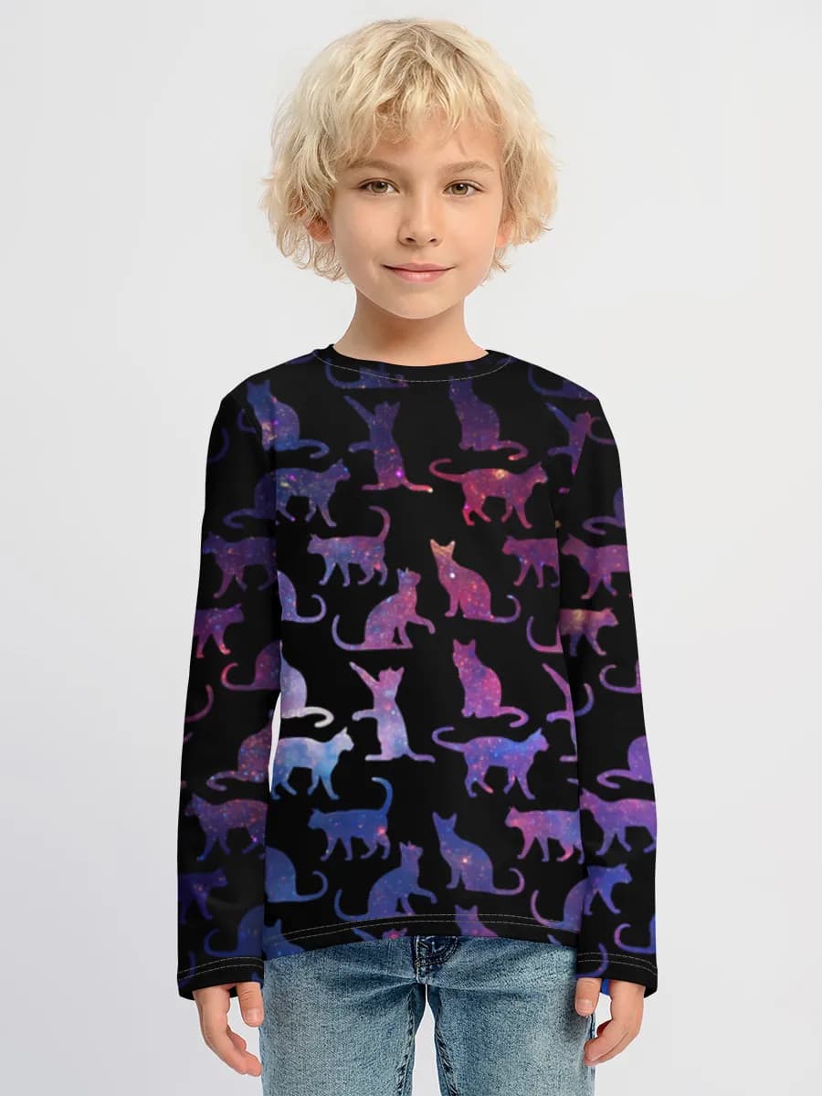Boys' cotton long sleeve shirt