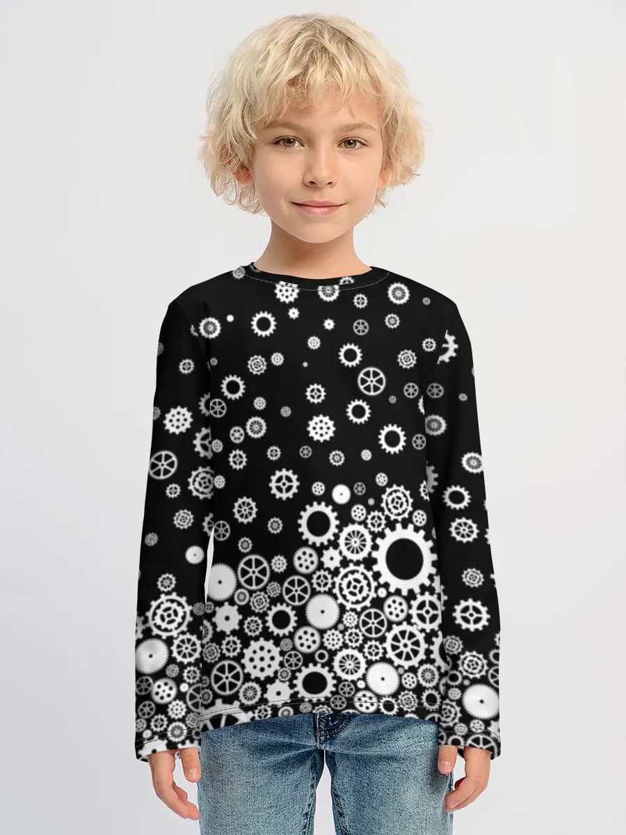 Boys' cotton long sleeve shirt