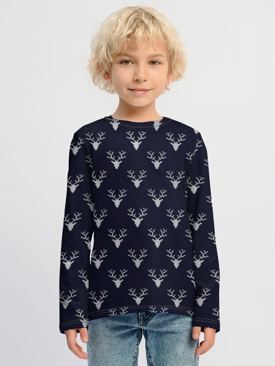 Boys' cotton long sleeve shirt