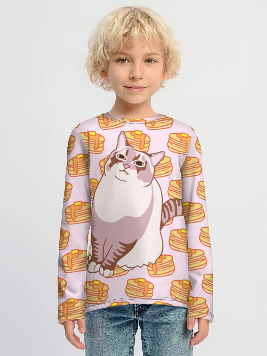 Boys' cotton long sleeve shirt