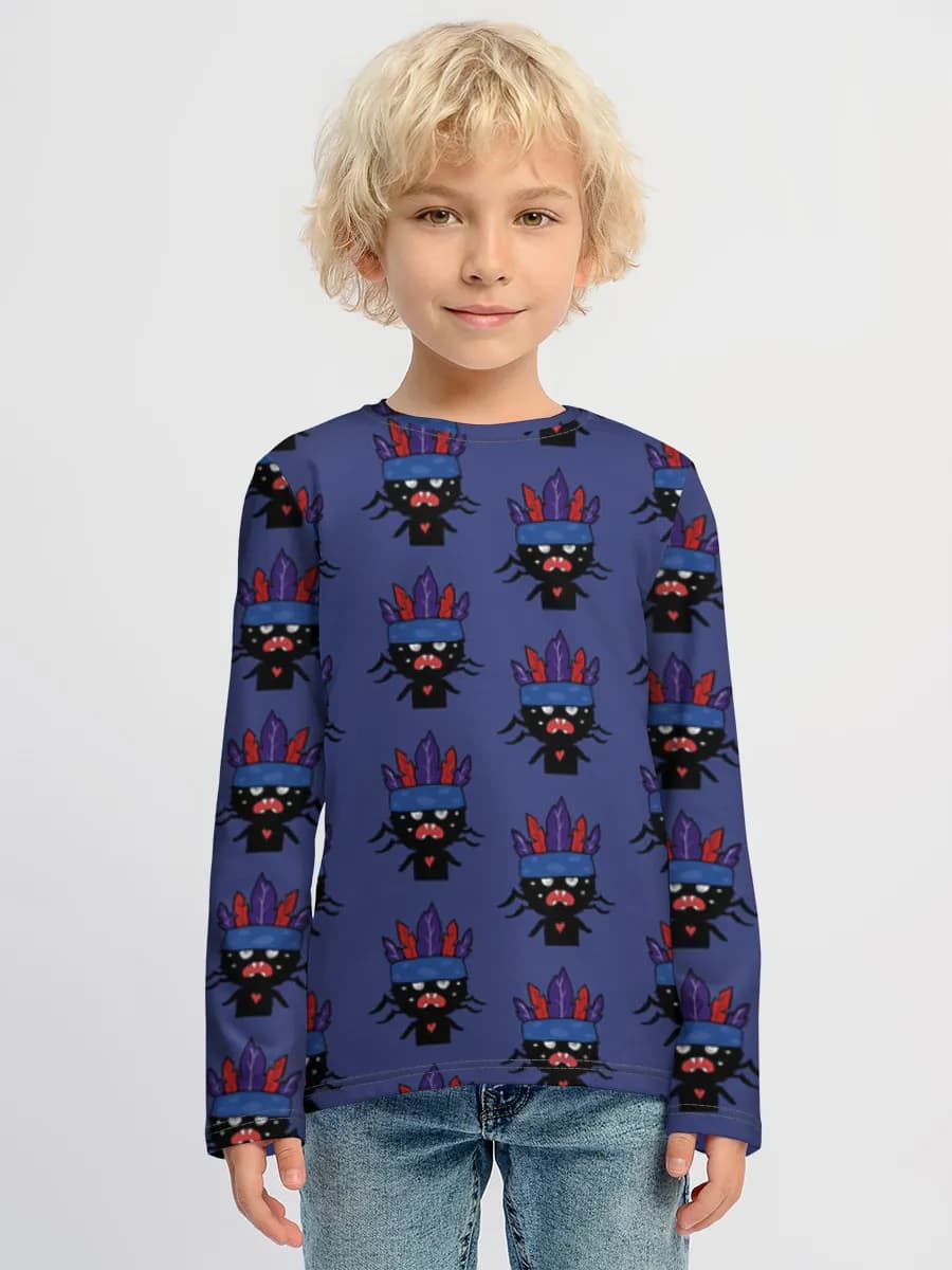 Boys' cotton long sleeve shirt