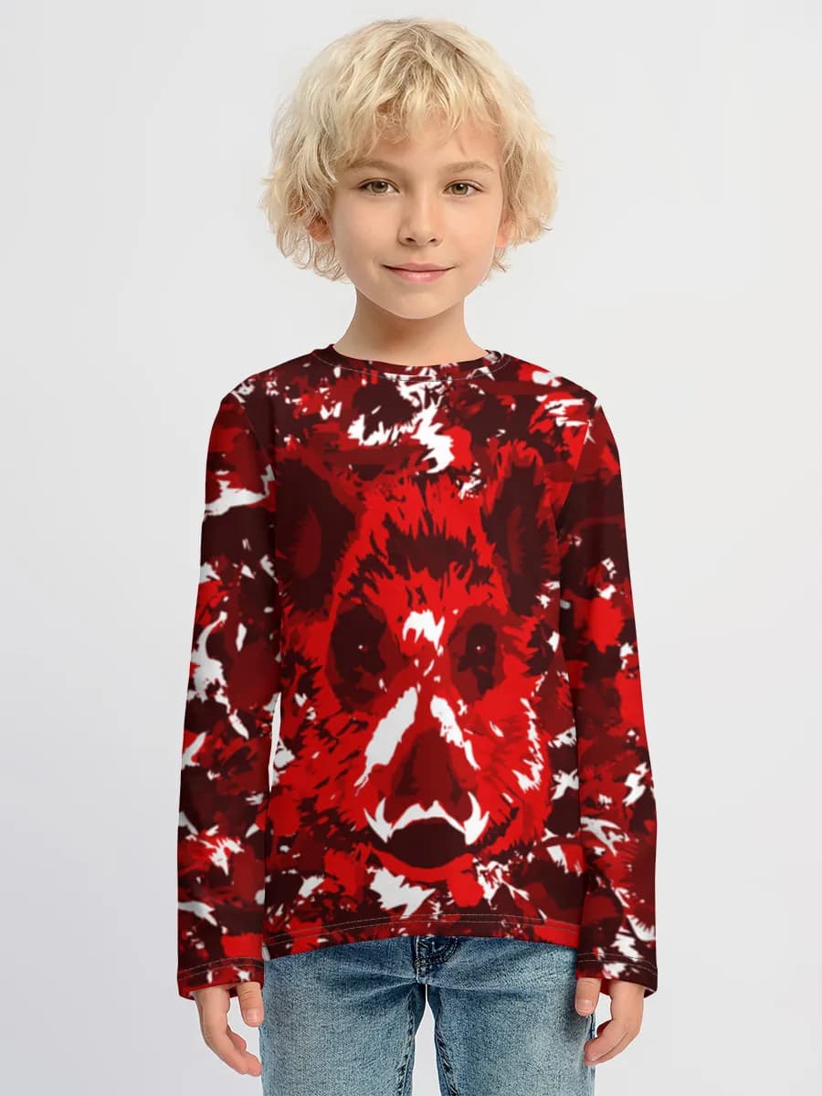 Boys' cotton long sleeve shirt