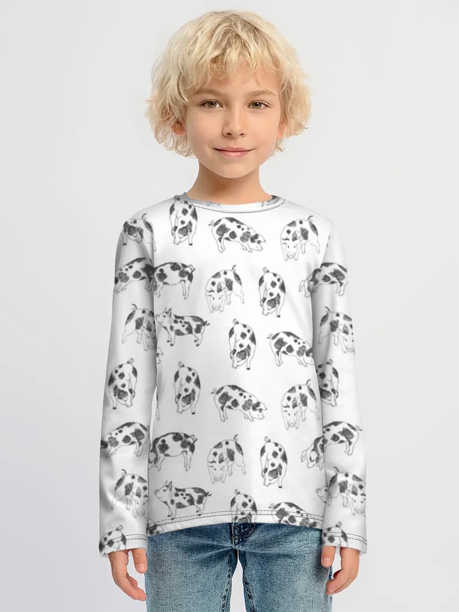 Boys' cotton long sleeve shirt