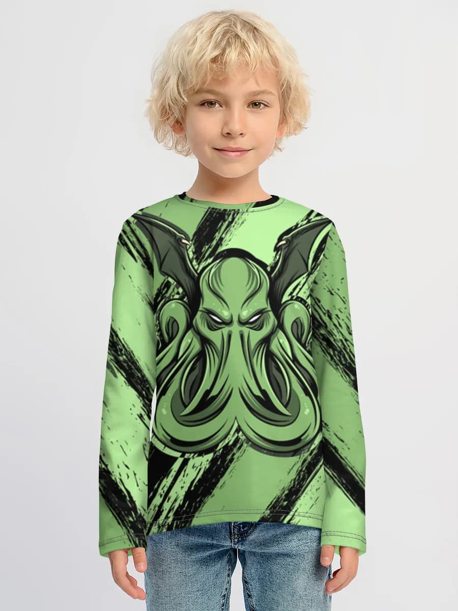 Boys' cotton long sleeve shirt