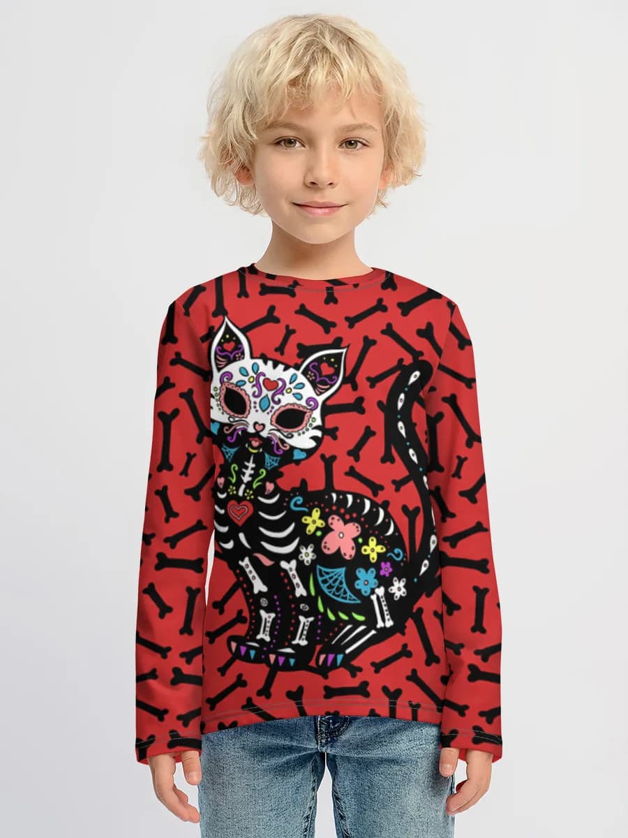 Camiseta Manga Larga de Algodón Niño