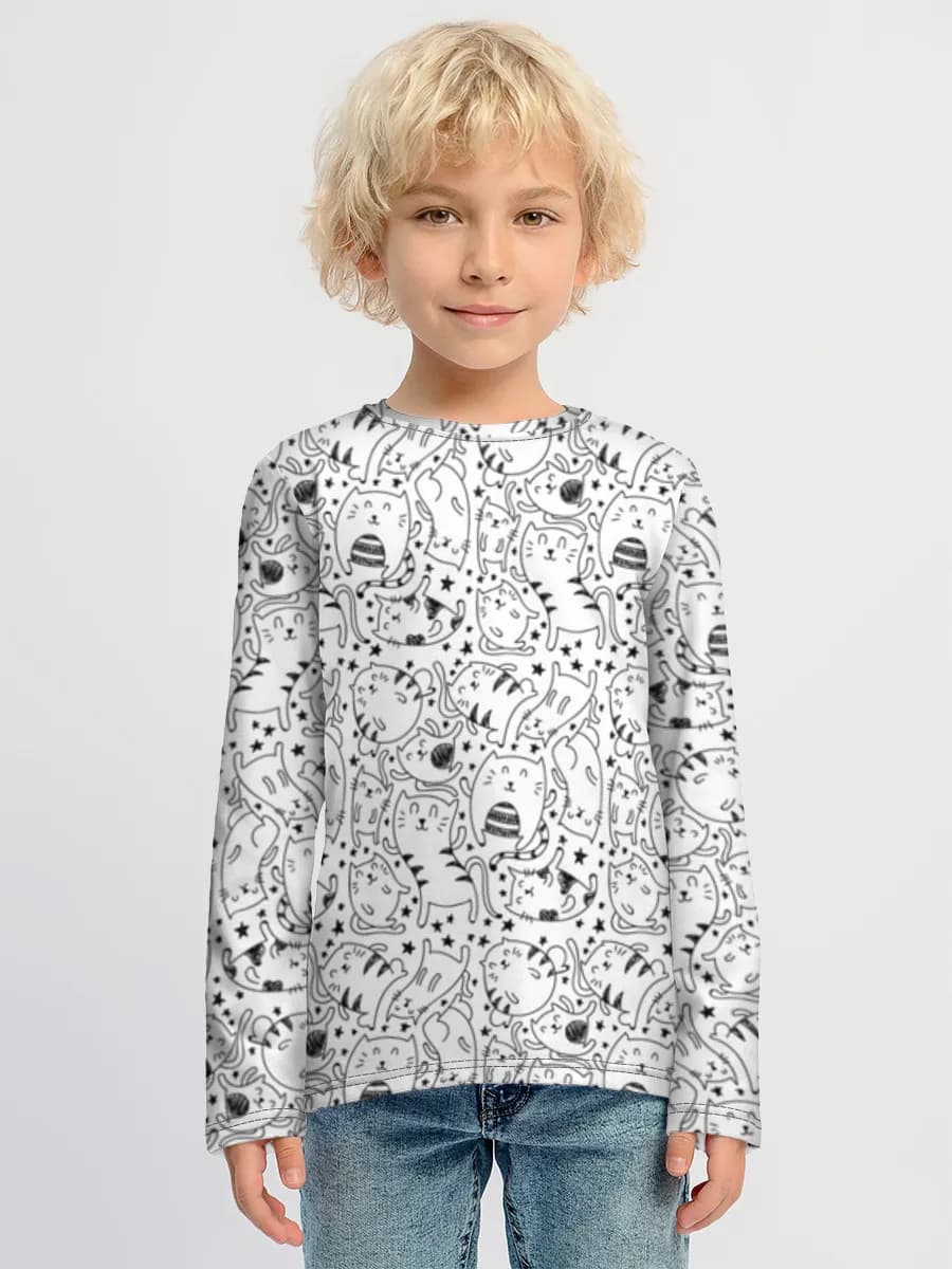 Boys' cotton long sleeve shirt