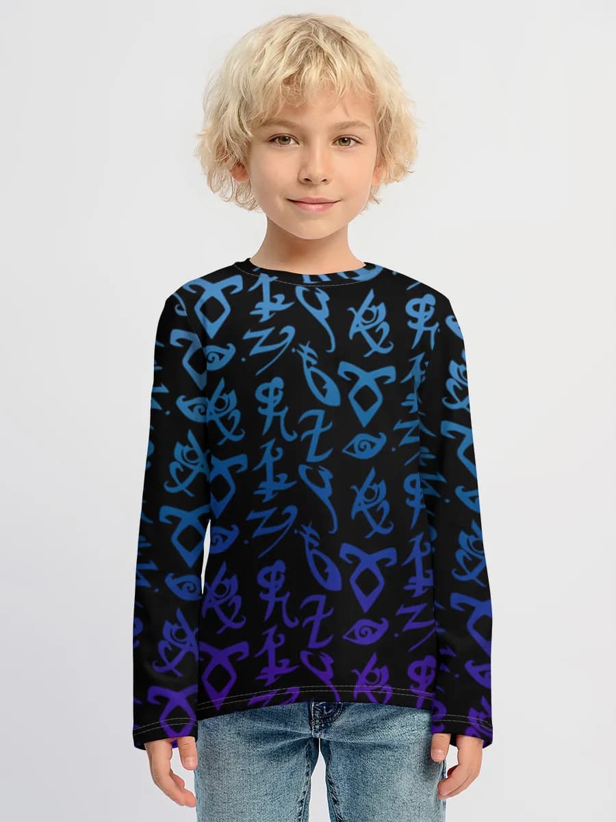 Baumwoll-Langarmshirt Jungen