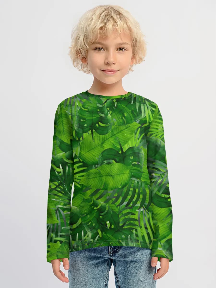 Baumwoll-Langarmshirt Jungen