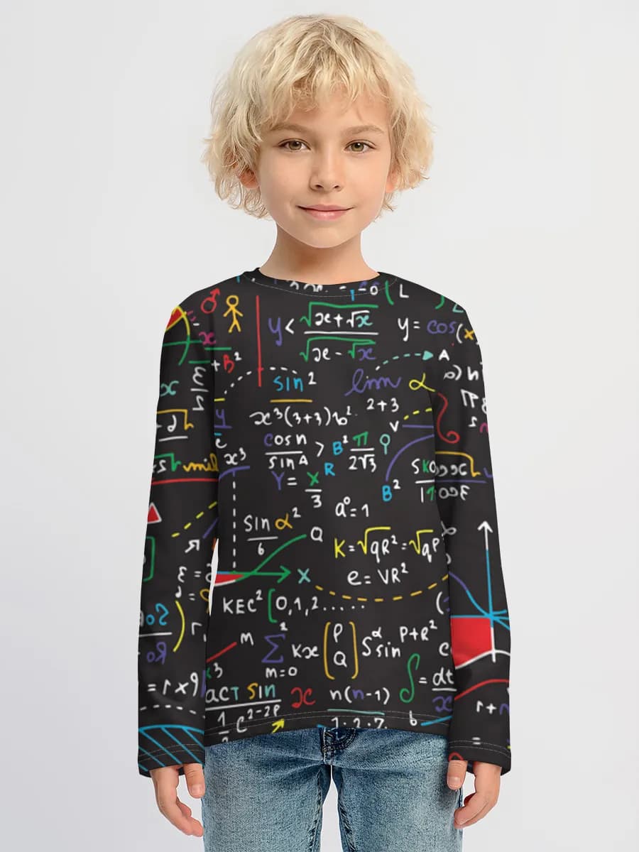 Boys' cotton long sleeve shirt