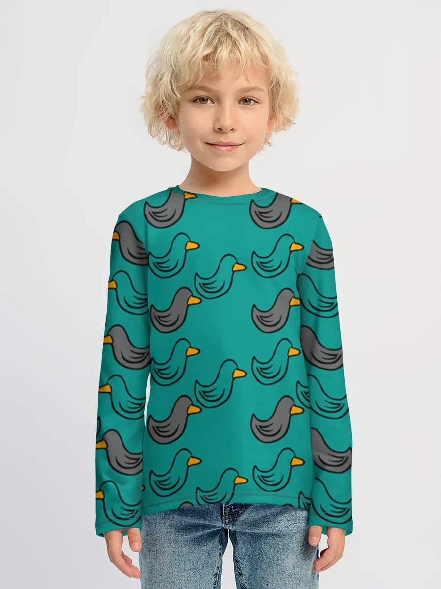 Boys' cotton long sleeve shirt