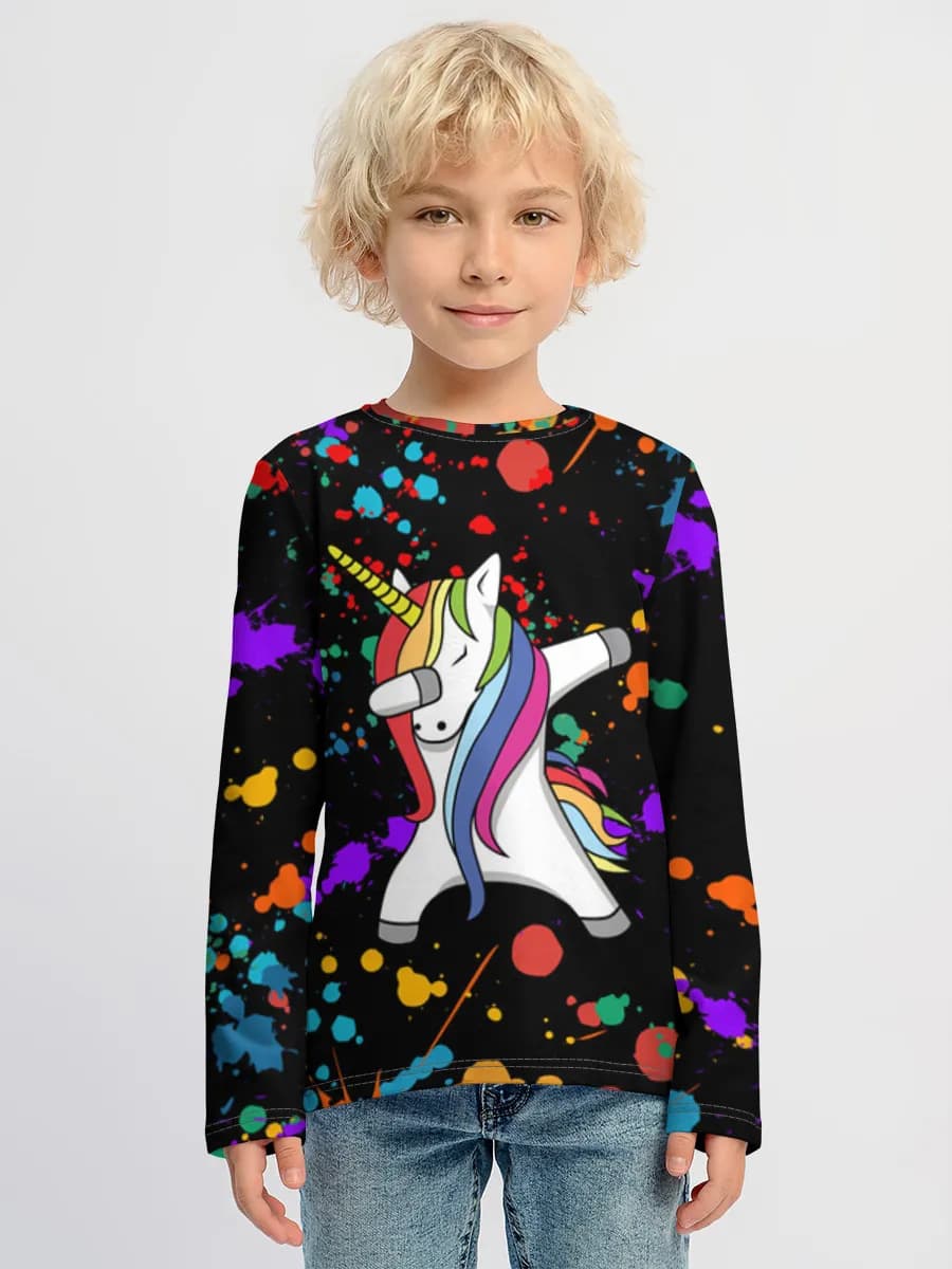 Boys' cotton long sleeve shirt