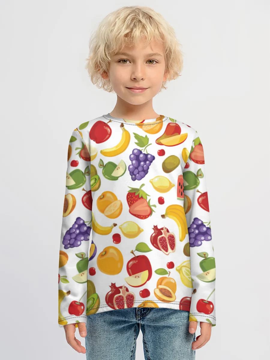 Boys' cotton long sleeve shirt
