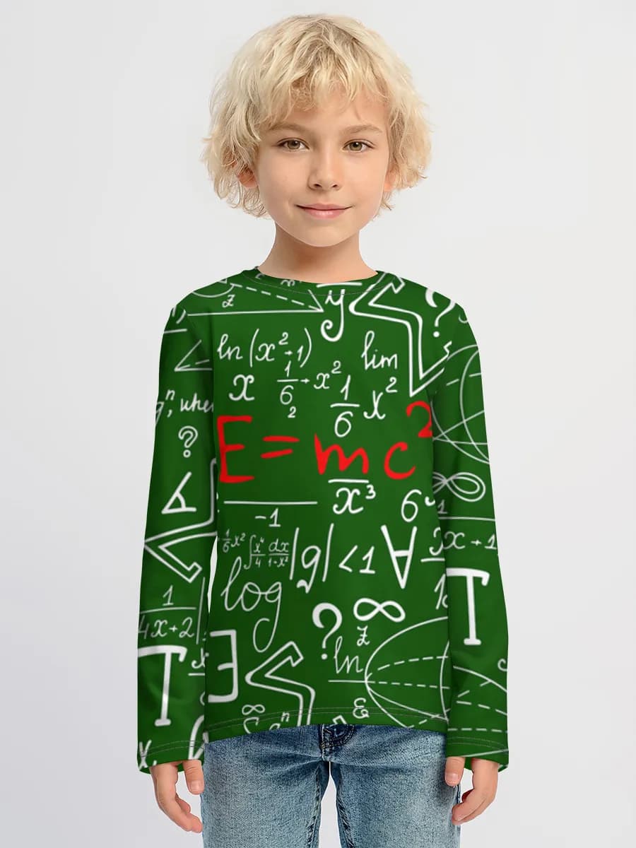 Boys' cotton long sleeve shirt