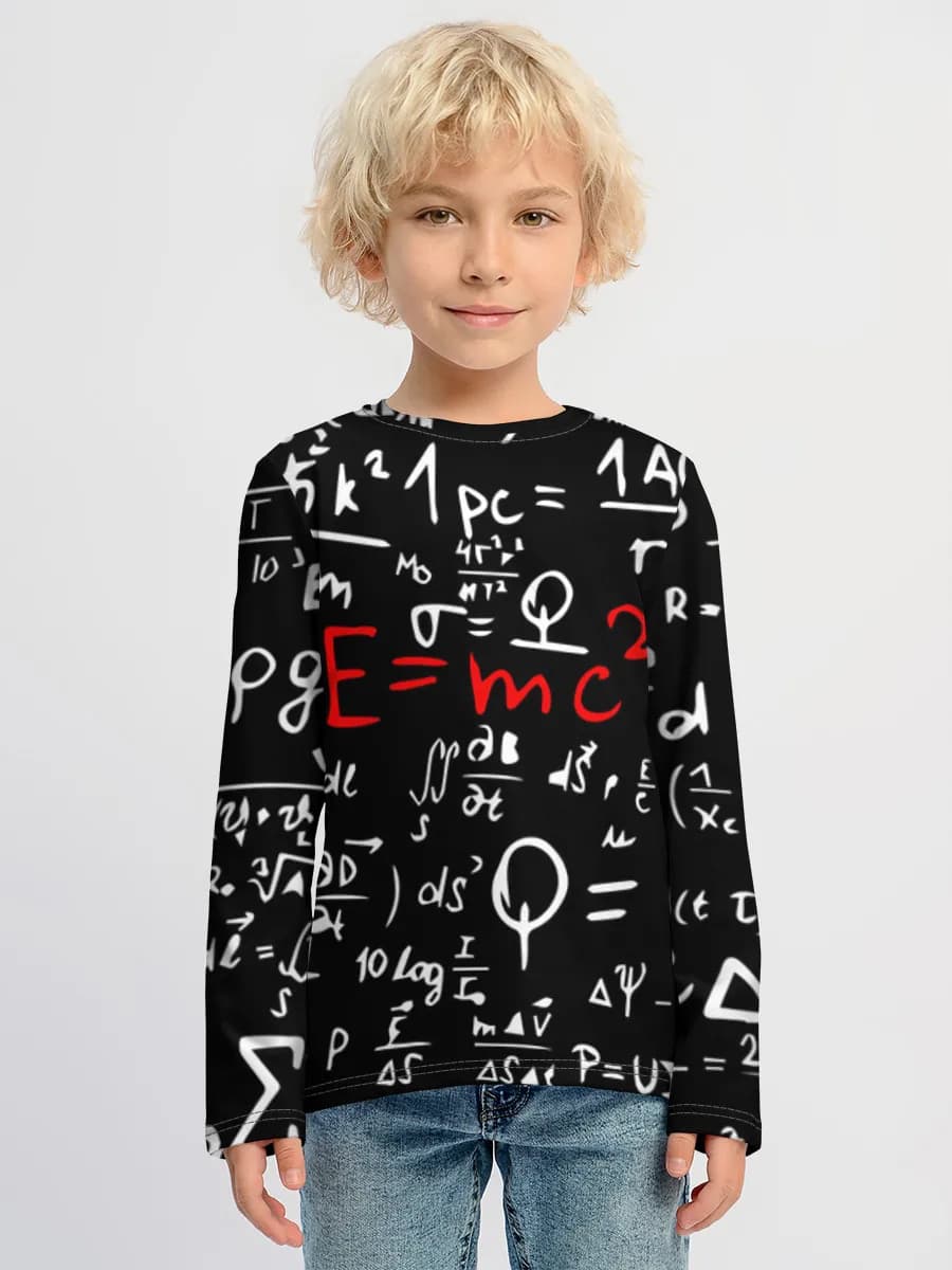 Boys' cotton long sleeve shirt
