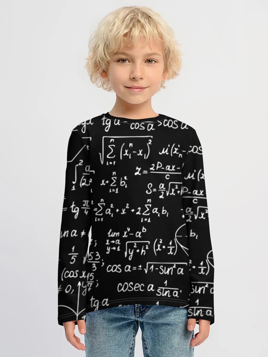 Boys' cotton long sleeve shirt