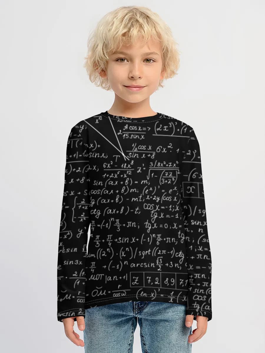 Boys' cotton long sleeve shirt
