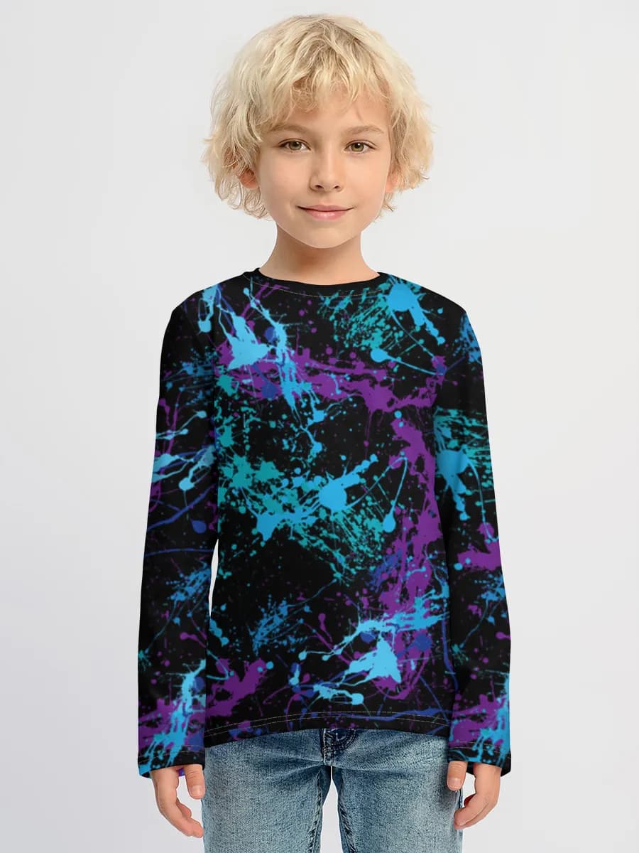 Camiseta Manga Larga de Algodón Niño