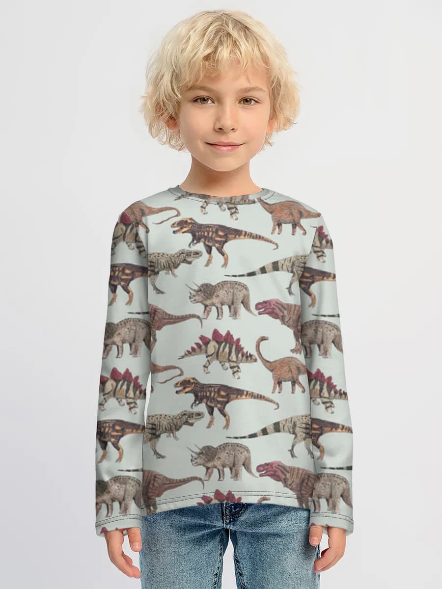 Boys' cotton long sleeve shirt