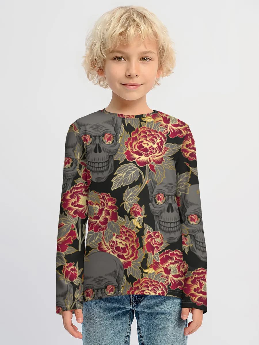 Camiseta Manga Larga de Algodón Niño