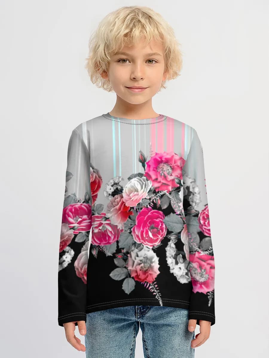T-shirt manches longues coton garçon
