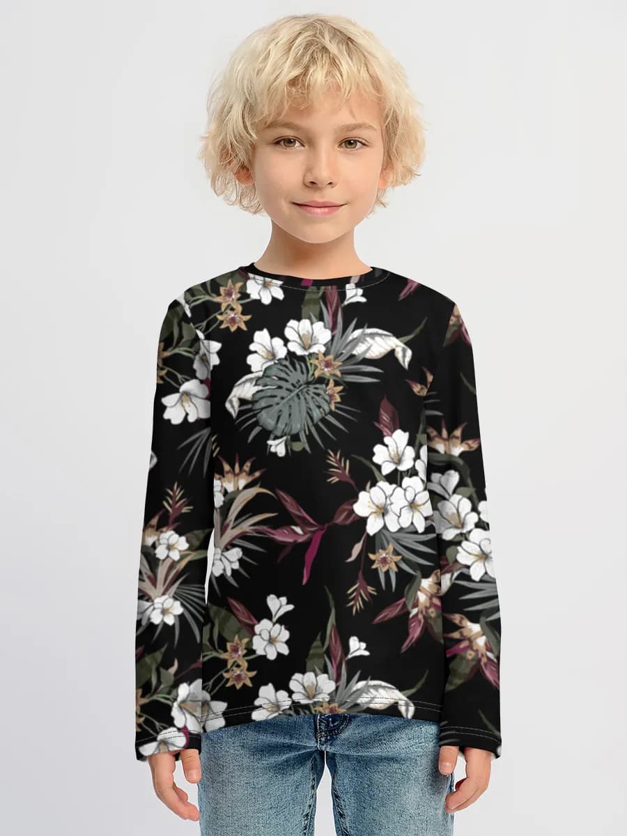 T-shirt manches longues coton garçon