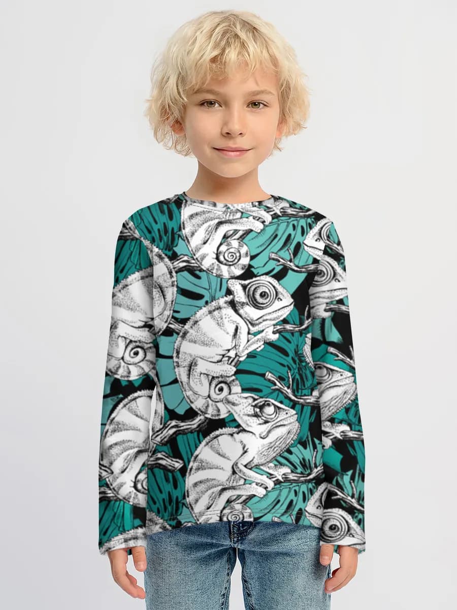 Boys' cotton long sleeve shirt