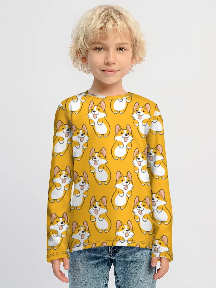 Boys' cotton long sleeve shirt