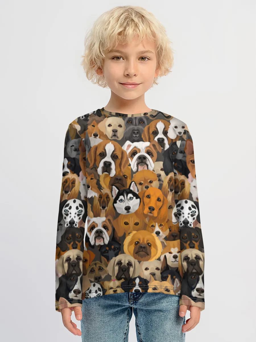 Camiseta Manga Larga de Algodón Niño