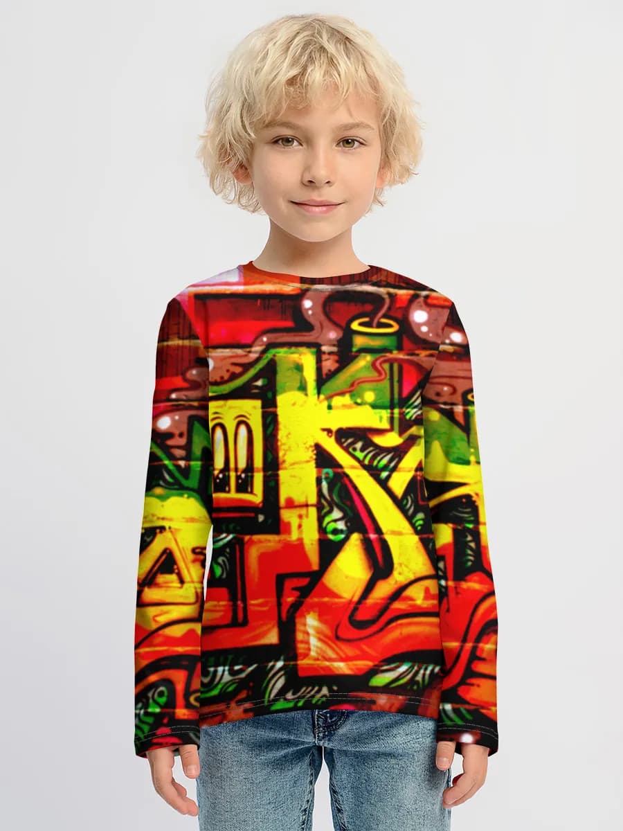 T-shirt manches longues coton garçon