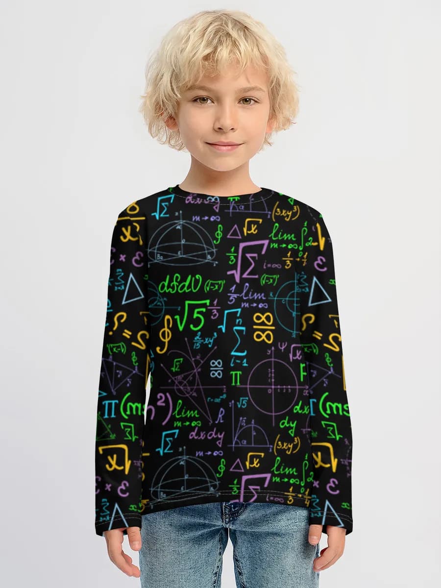 Boys' cotton long sleeve shirt