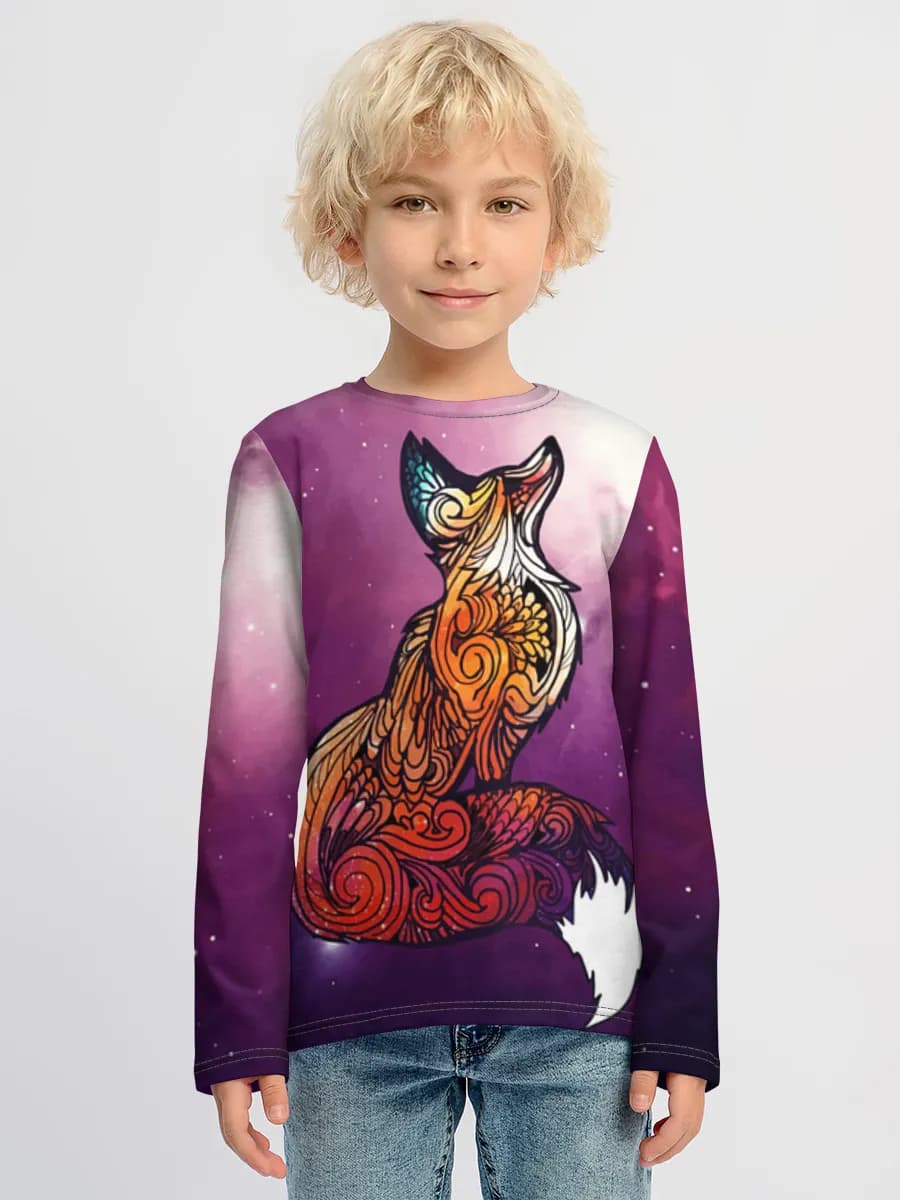 Boys' cotton long sleeve shirt