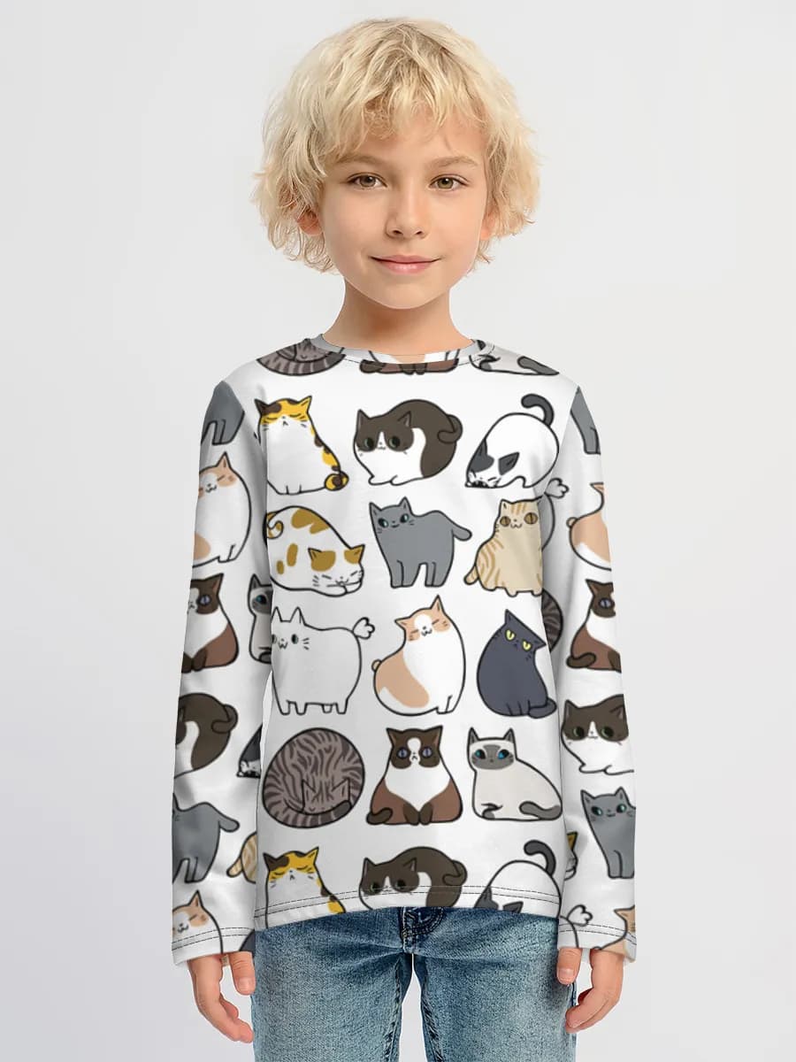 Camiseta Manga Larga de Algodón Niño