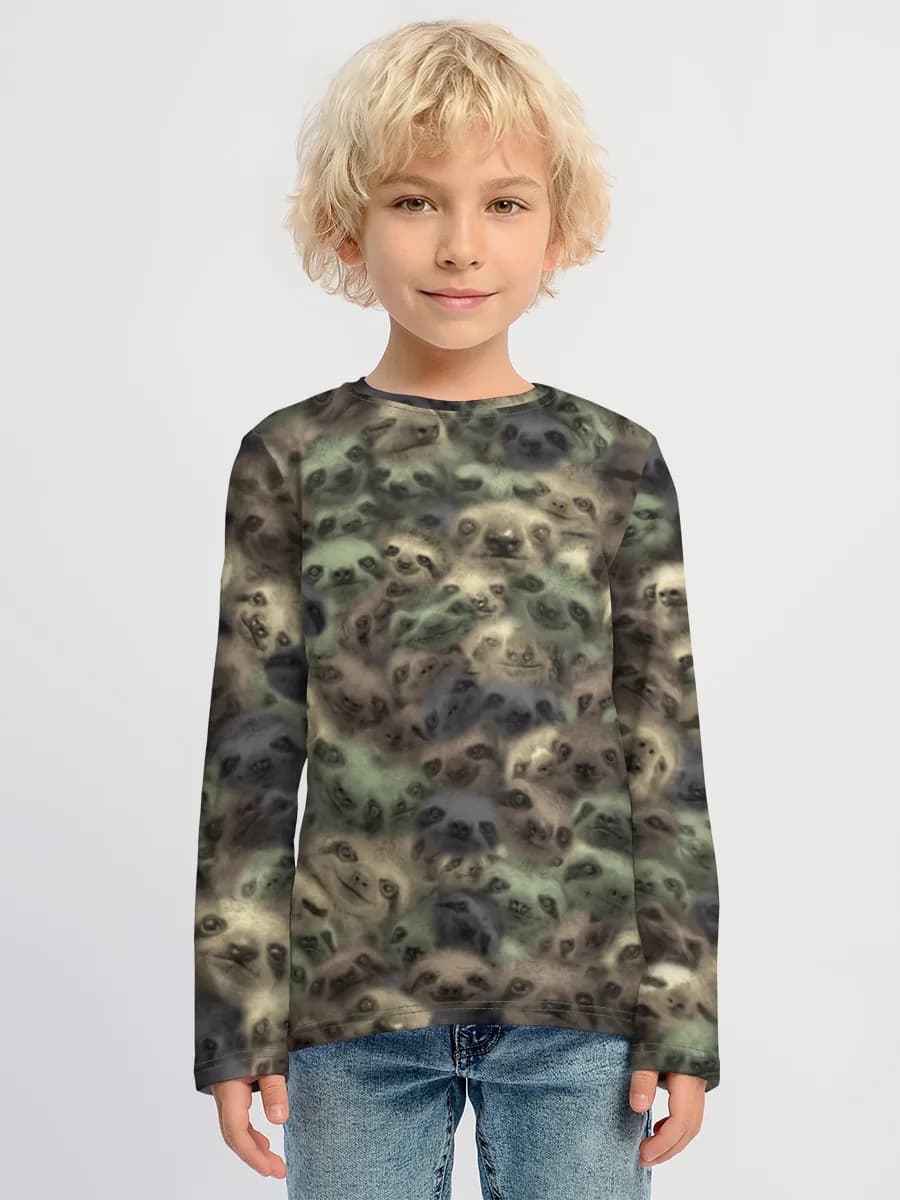 Camiseta Manga Larga de Algodón Niño