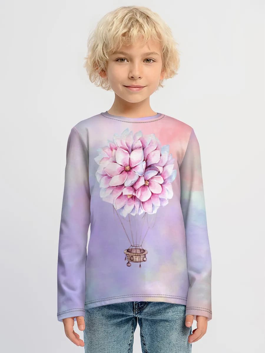 Boys' cotton long sleeve shirt