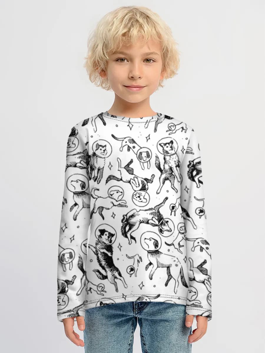 Boys' cotton long sleeve shirt