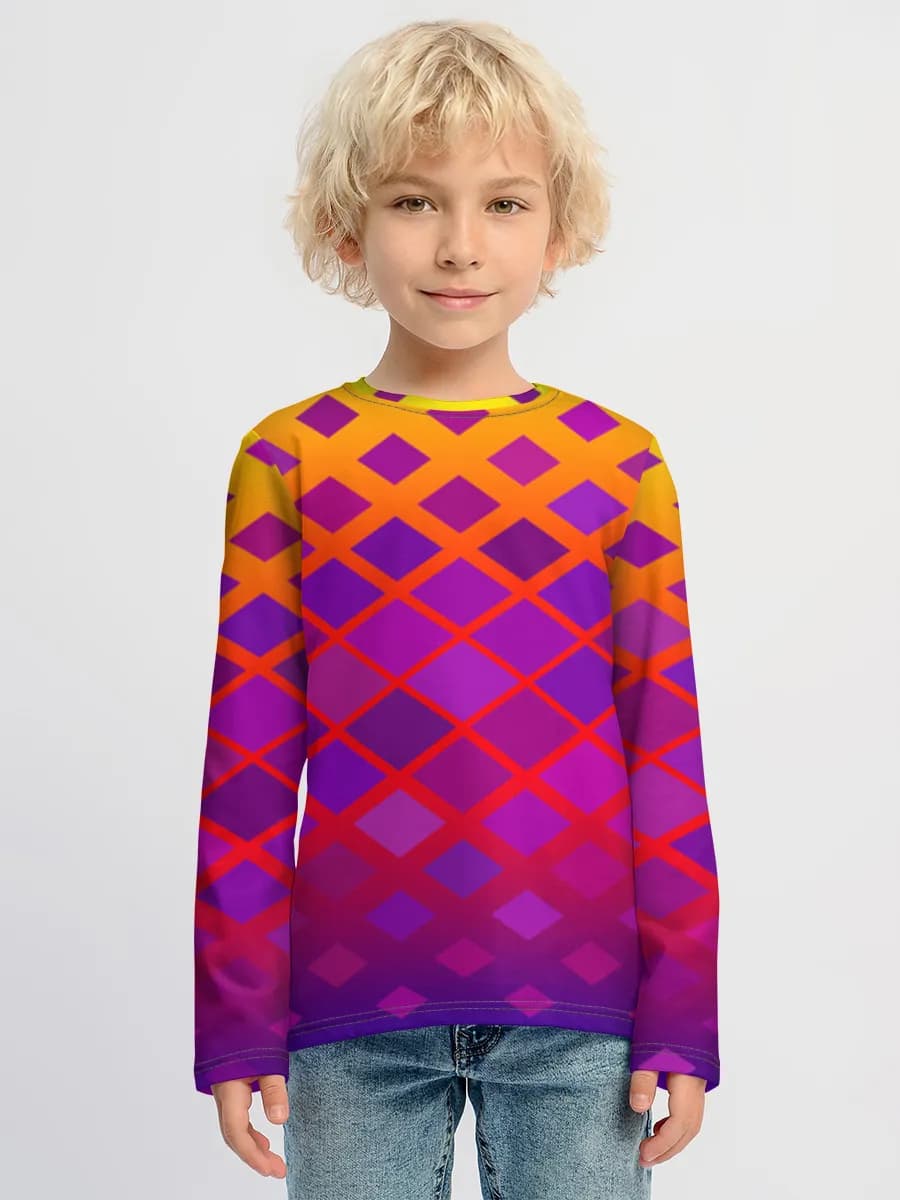 Boys' cotton long sleeve shirt