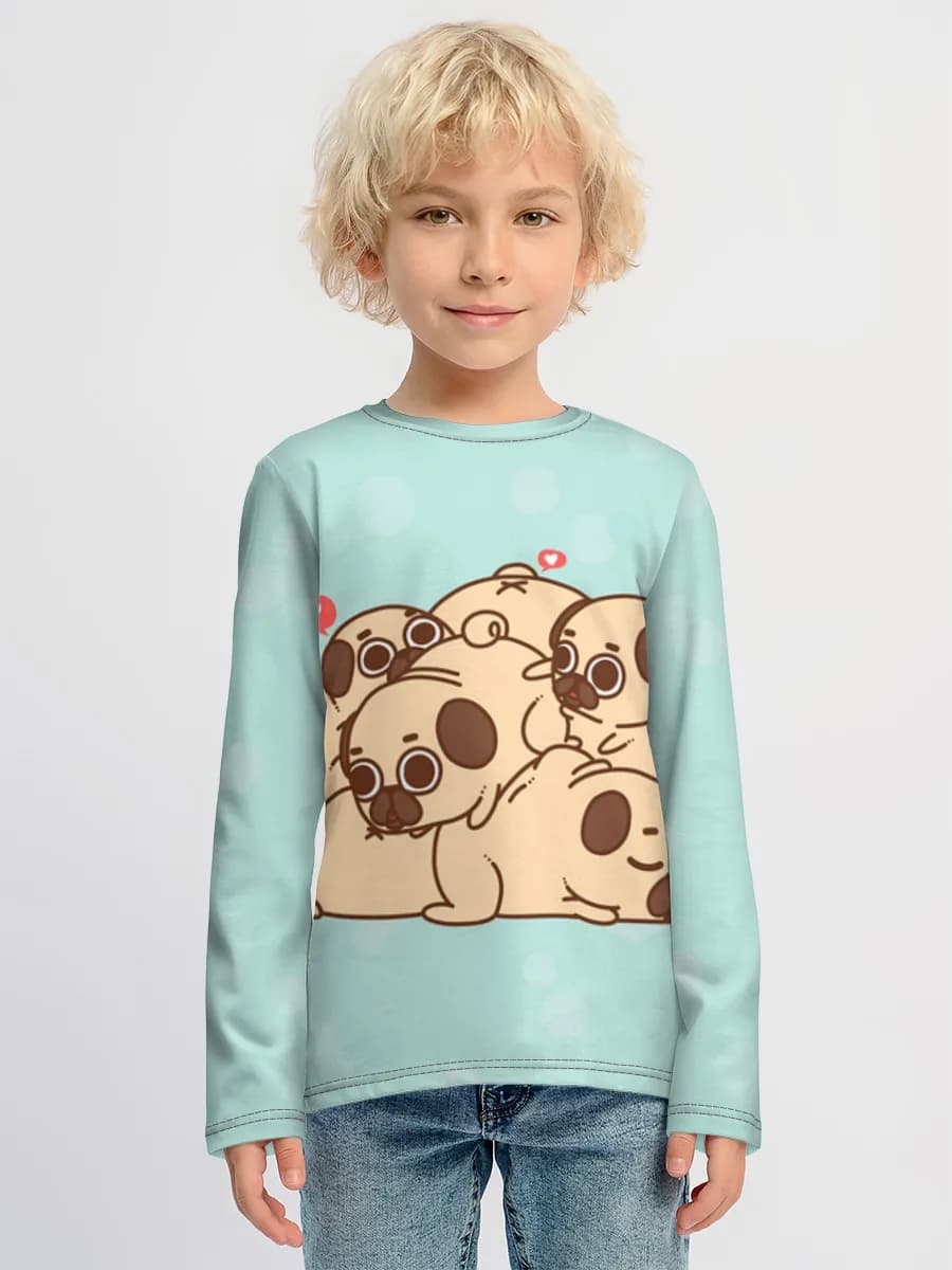 Boys' cotton long sleeve shirt