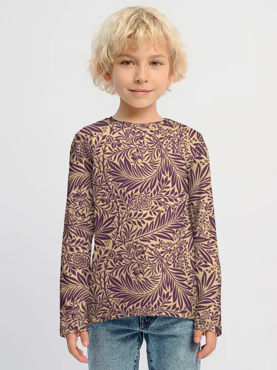Boys' cotton long sleeve shirt