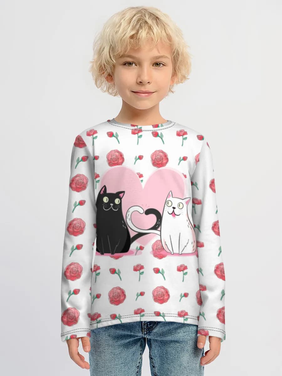Boys' cotton long sleeve shirt